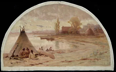 Kinzie House, niedaleko Fort Dearborn, 1804, 1900